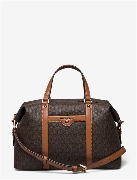 michael michael kors md satchel leather|Michael Kors non leather bags.